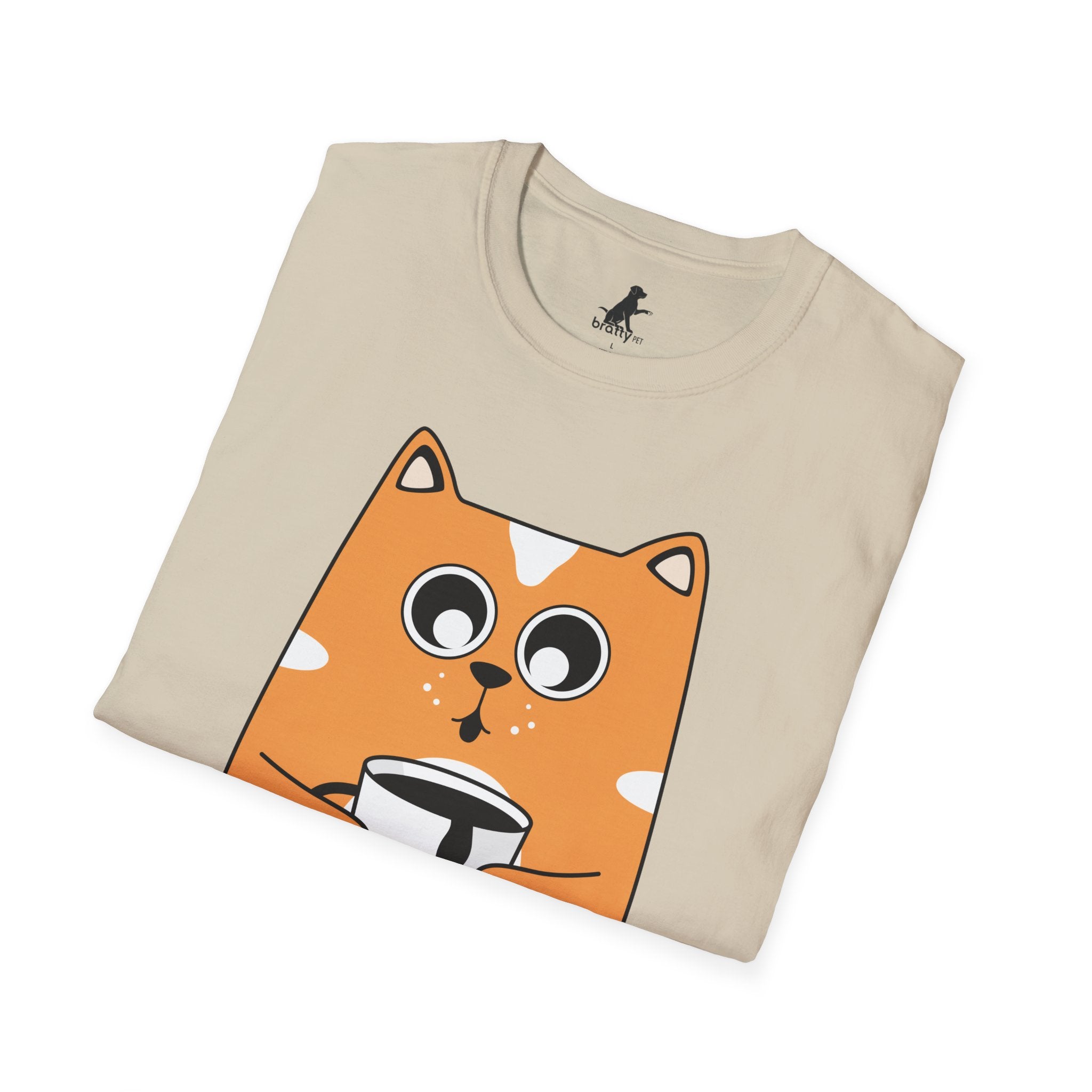Coffee Cat Unisex Softstyle T-Shirt