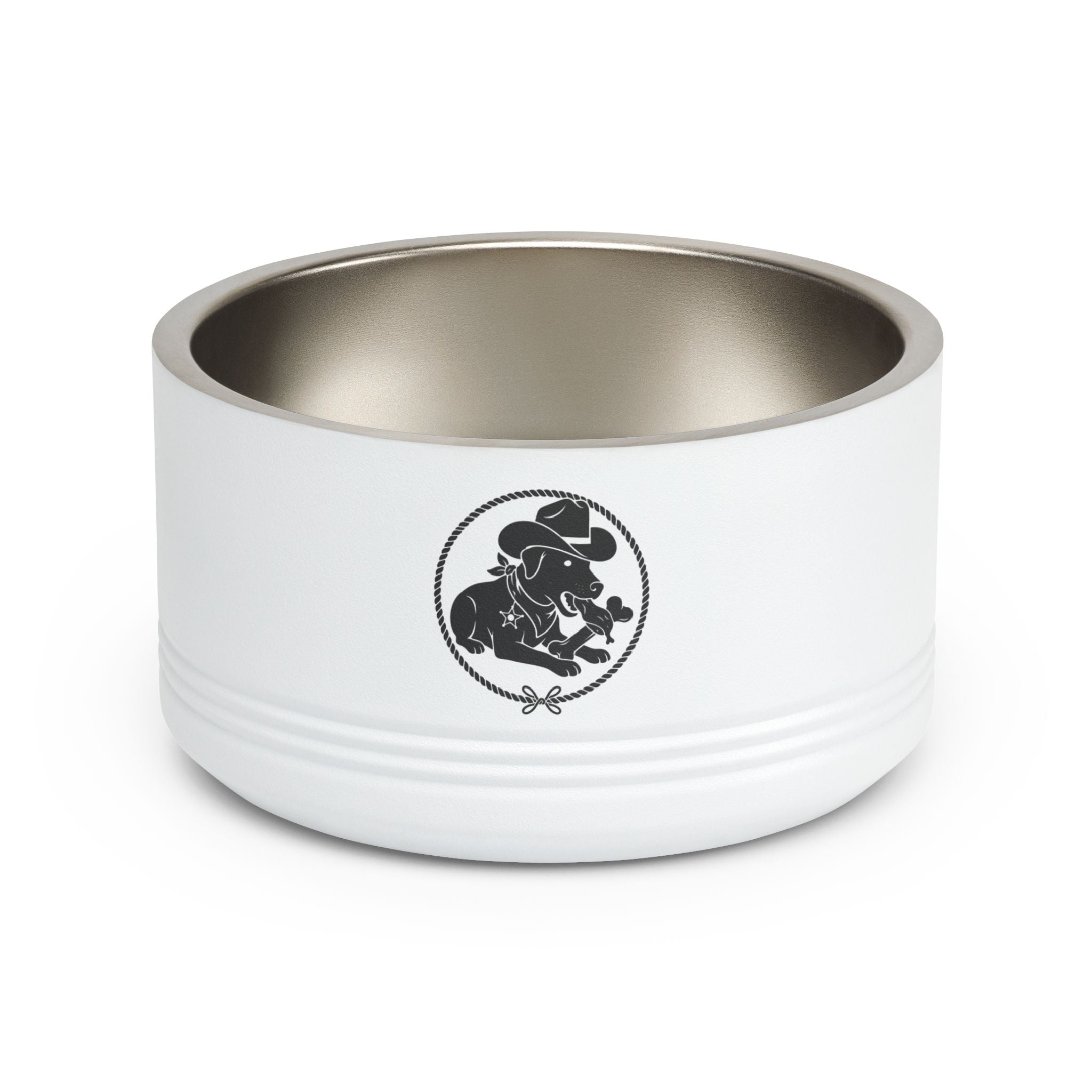BrattyPet Stainless 18oz Ceramic Pet Bowl — Durable Dog & Cat Food/Water Dish