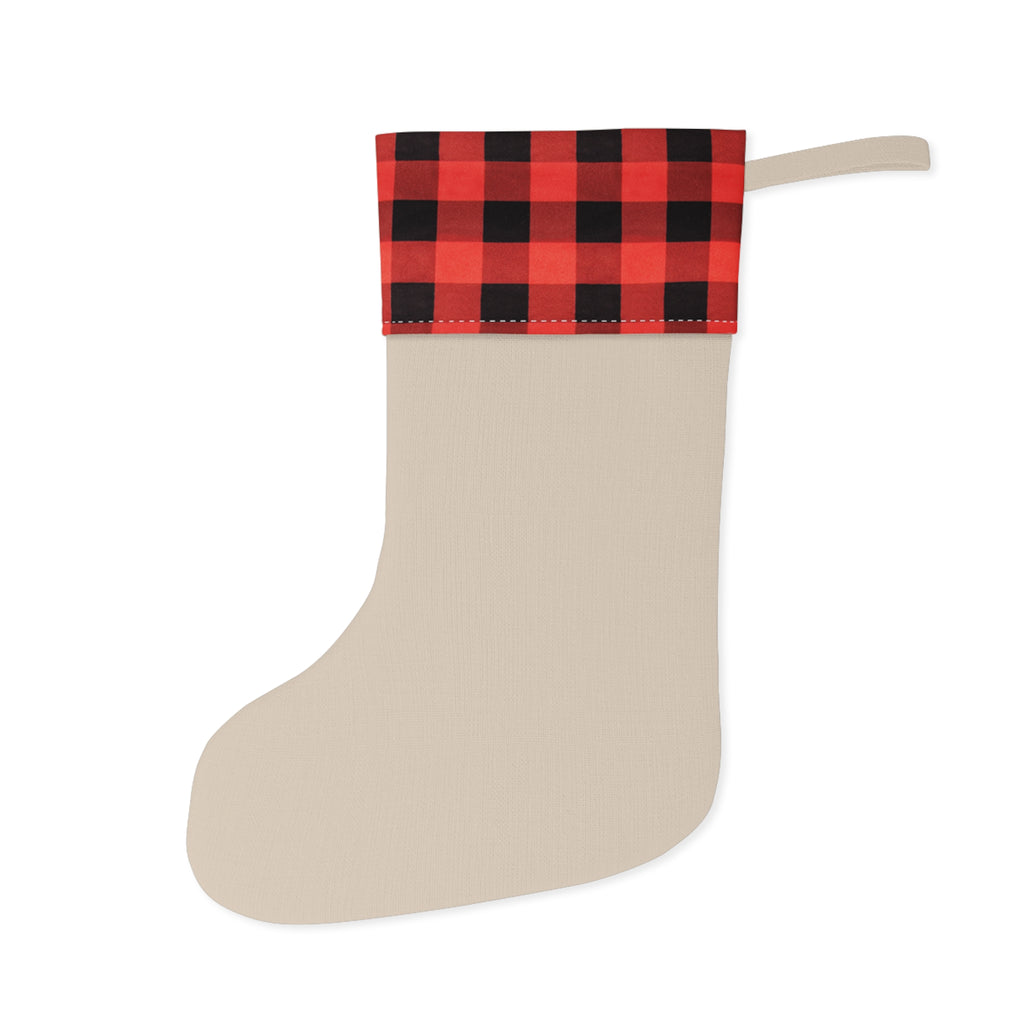 Pet Christmas Stocking with initials and paw