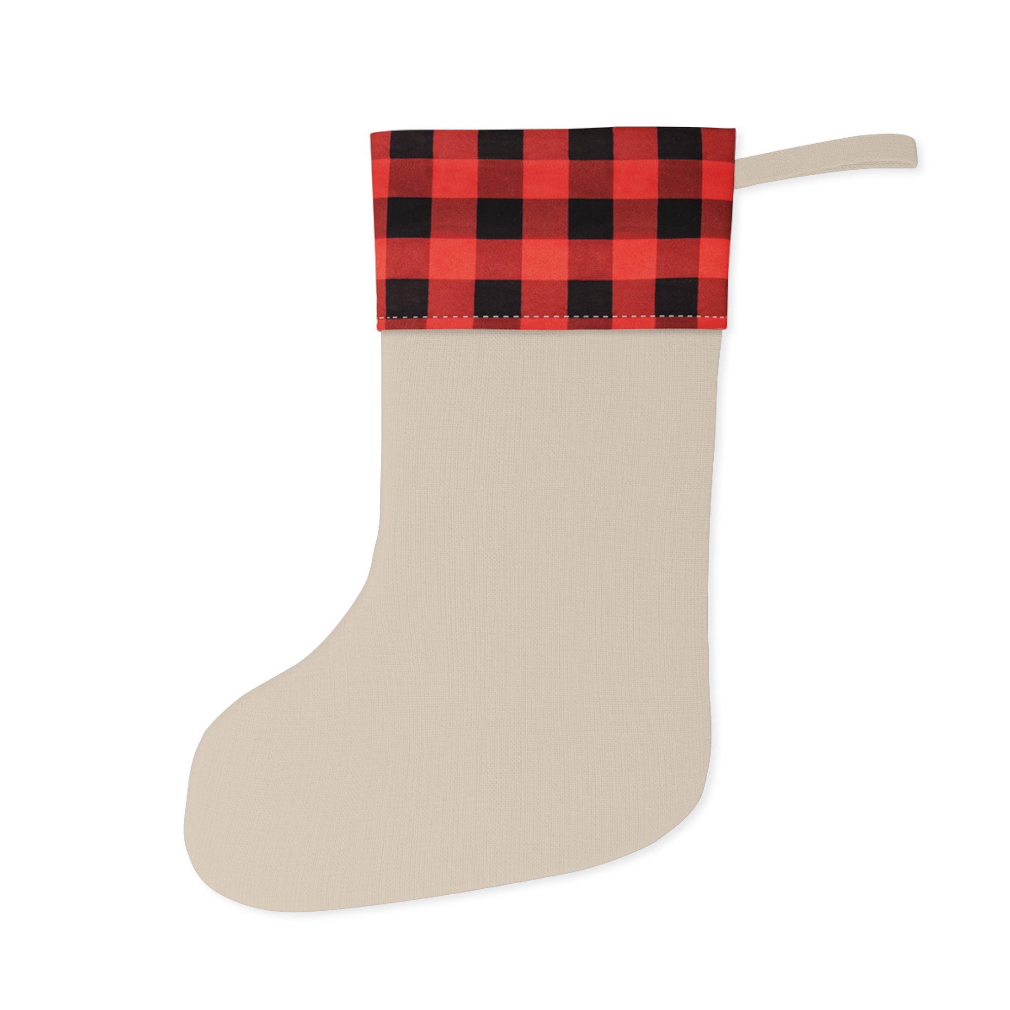 Pet Christmas Stocking with initials and paw