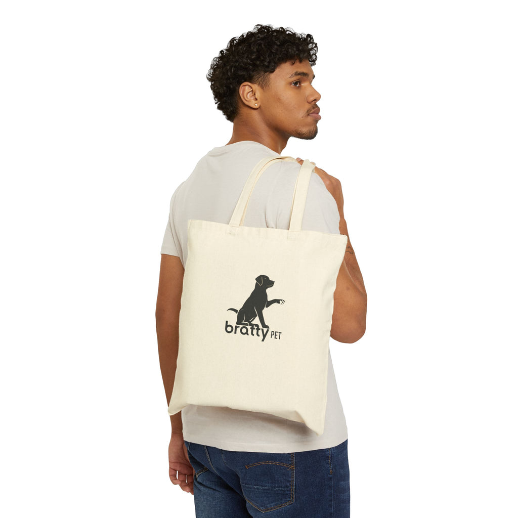 Bratty Pet Cotton Canvas Tote Bag